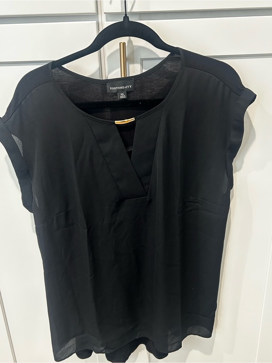 Fortune + Ivy Tops - Fortune + Ivy Black blouse